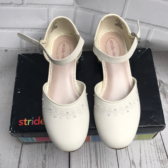 stride rite white dress shoes